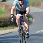 Luke on his racing bike